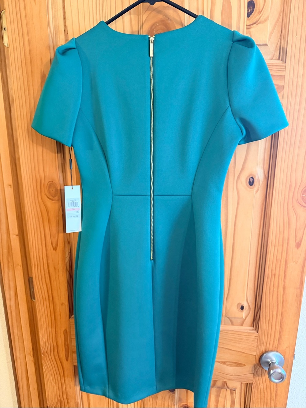 Calvin Klein Green Sheath Dress - Picture 2 of 6